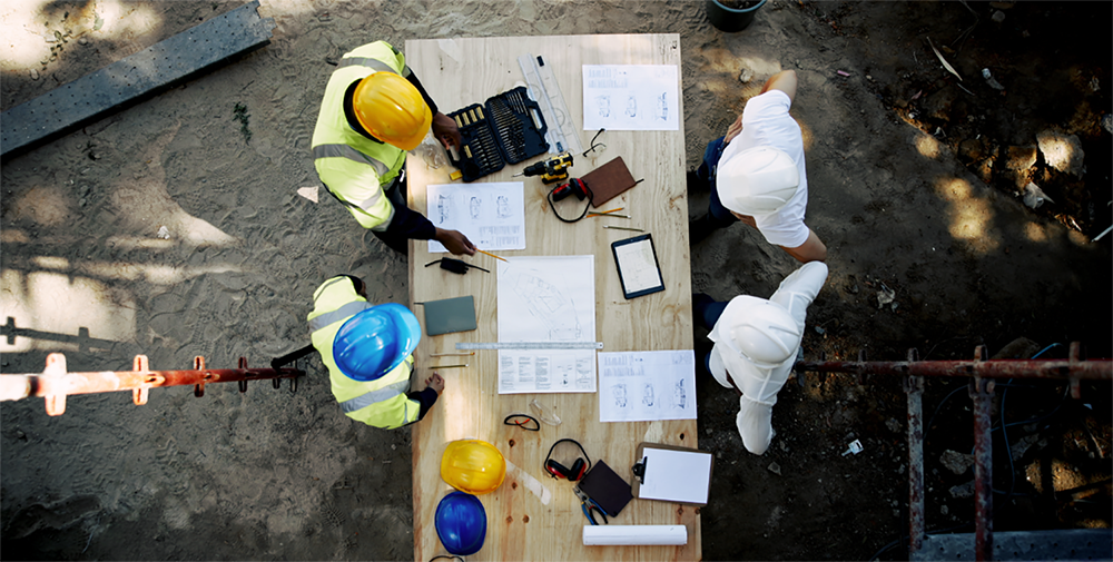 UCPM specialists on a job site